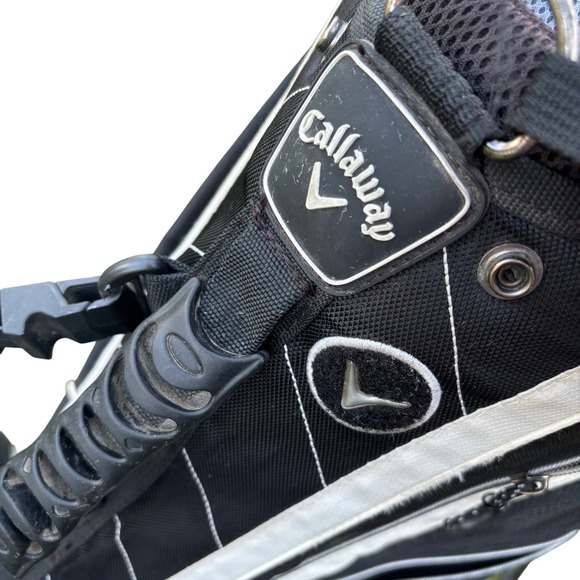 Callaway XTT Xtreme Golf Stand Bag Black White Lightweight Dual Strap Carry Golf - Picture 4 of 16